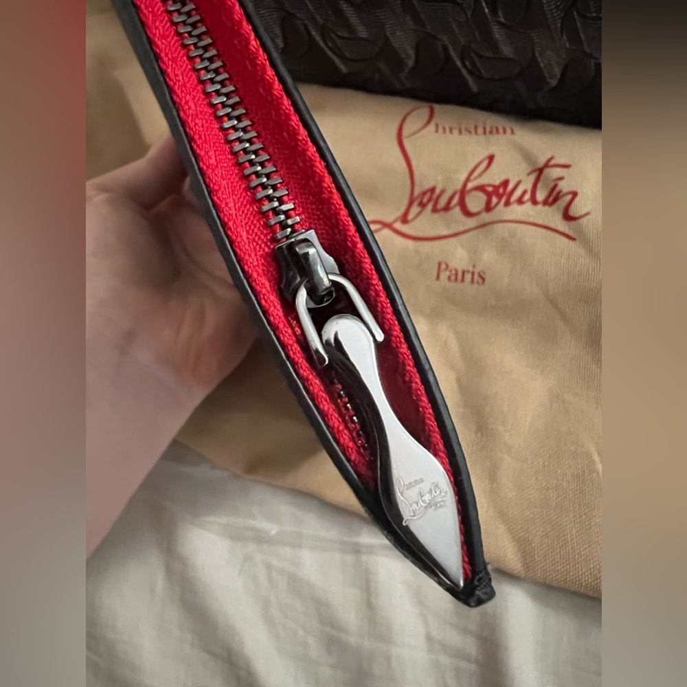 Brand NWT Christian Louboutin Cabata Monogram Toile Large Tote Bag and Pouch - Picture 9 of 15